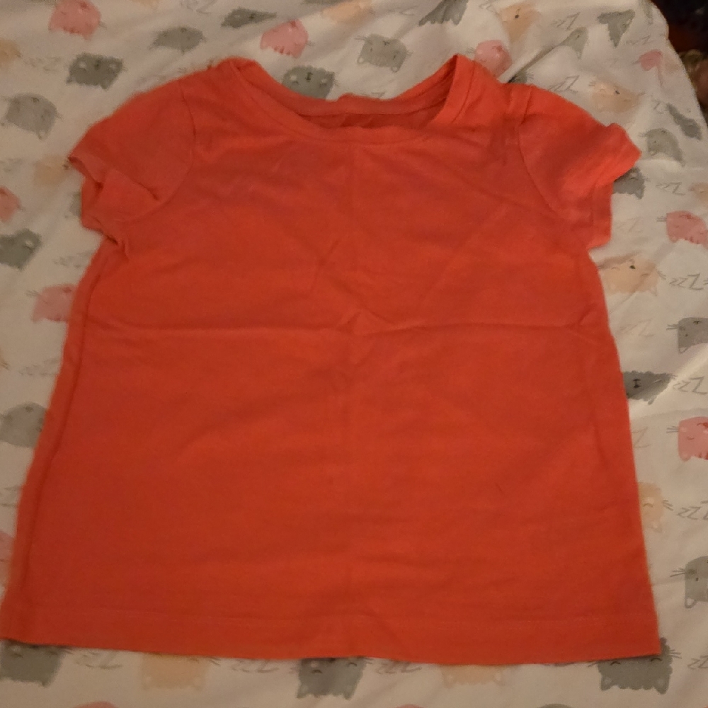 Cat & Jack Bright Coral Short Sleeve Tee